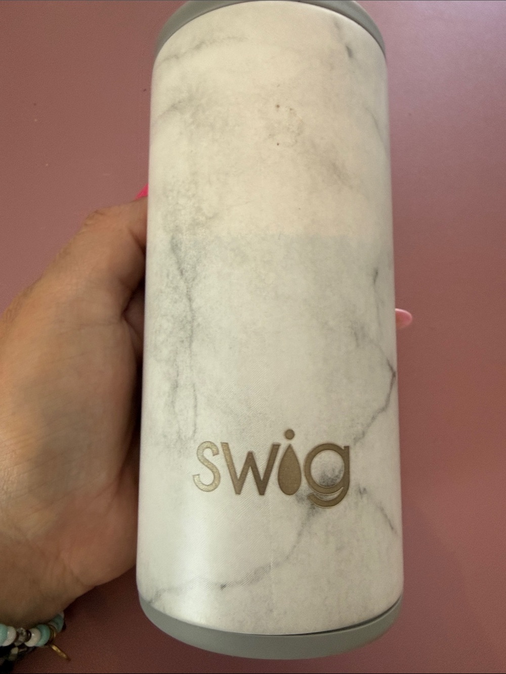 Swig Marble Stainless slim can Tumbler